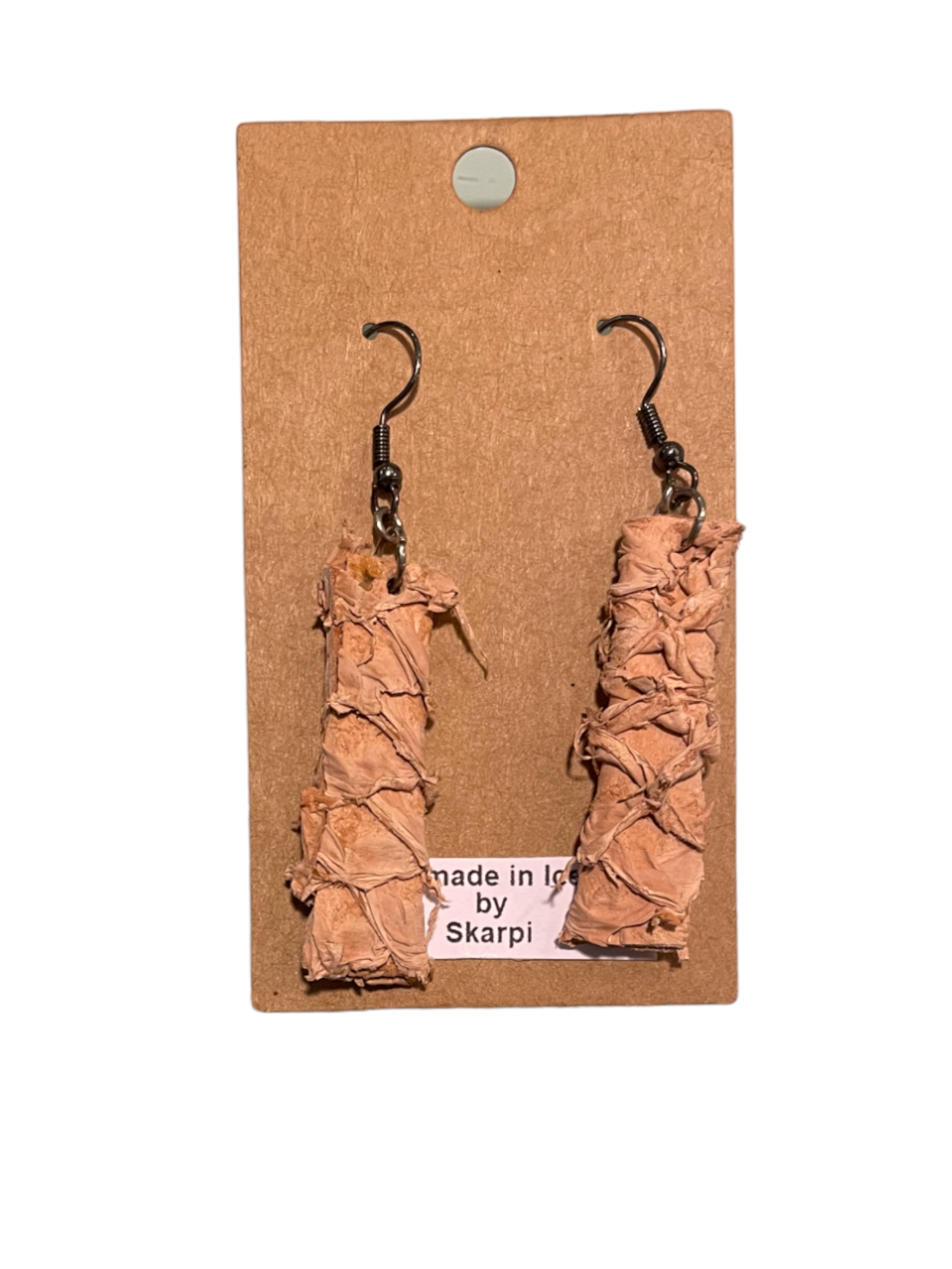 Handmade Fish Leather Earrings by Skarpi Handmade Fish Leather Earrings by Skarpi